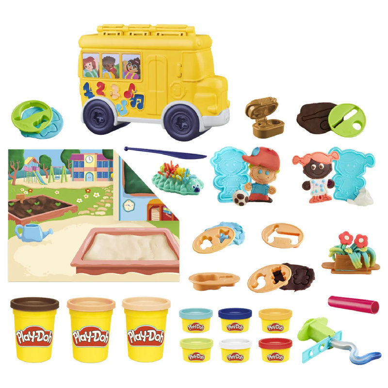 Play-Doh Ciastolina Zestaw Masa Plastyczna School Day Autobus Szkolny Akcesoria 3+