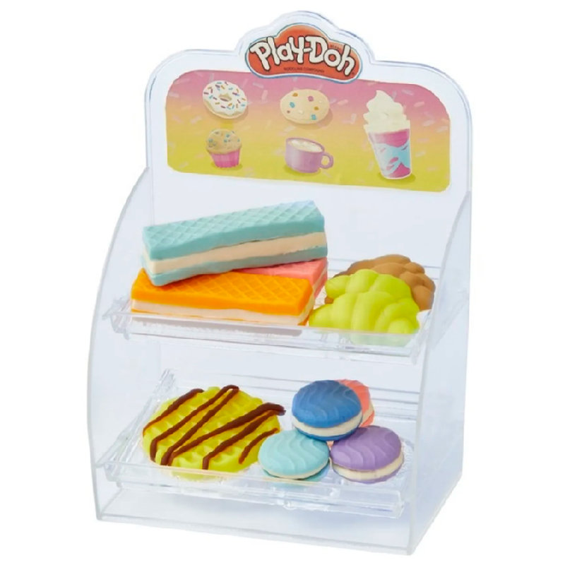 Play-Doh Kitchen Creations Ciastolina Masa Plastyczna Seria Kuchenna Zestaw Tęczowa Kawiarnia Akcesoria 3+