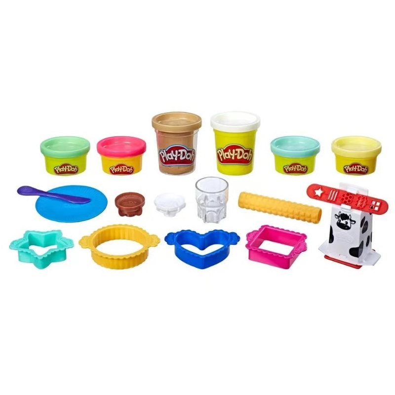 Play-Doh Kitchen Creations Plastilină Set Seria Bucătărie Lapte și Fursecuri Accesorii 3+