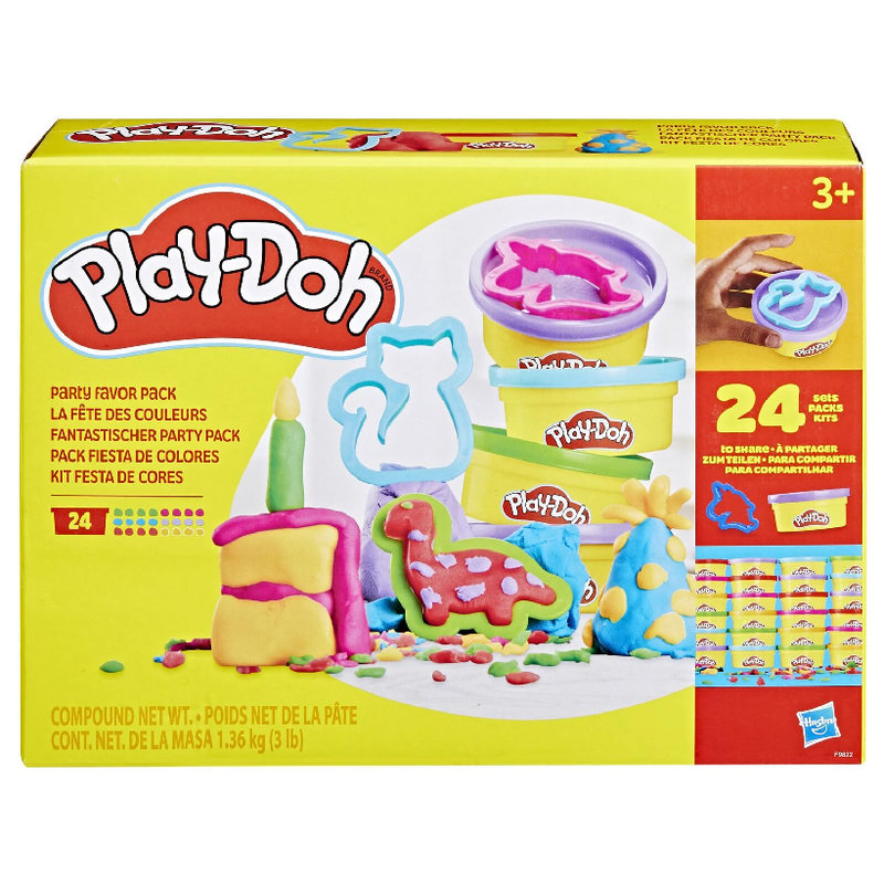 Play-Doh Ciastolina Mega Zestaw Imprezowy Party Favor Pack Masa Plastyczna 24 Tuby 3+