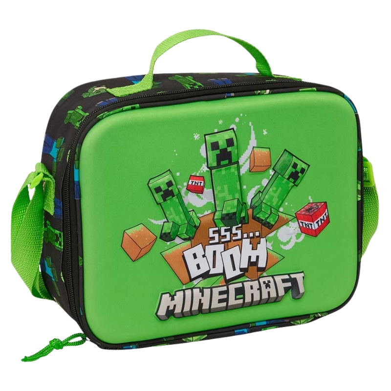Safta Śniadaniówka Torba Termiczna Na Śniadanie Lunch Box Szkolny Dla Dzieci Minecraft