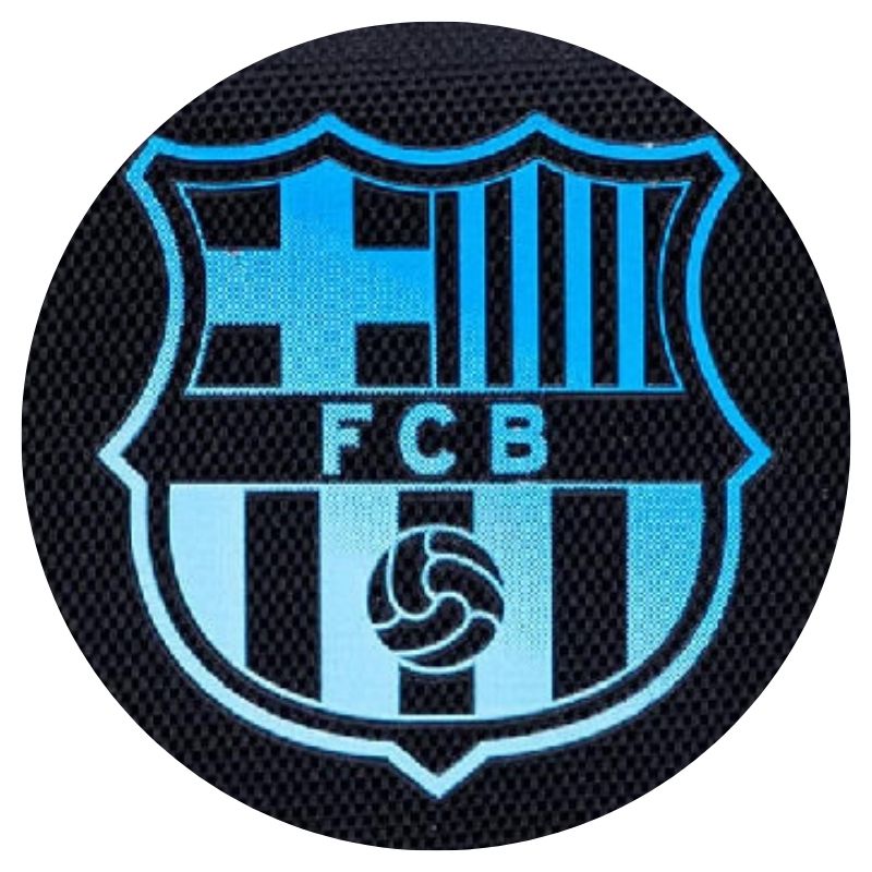 Astrabag Portfelik Dziecięcy Portfel Na Rzep Dla Dzieci Saszetka FC Barcelona Czarny