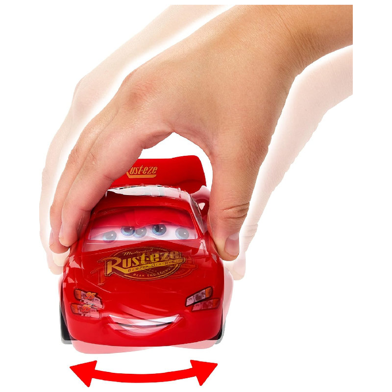 Autko Zygzak McQueen Auta Cars Ruchome Oczy Twarz Mattel Moving Moments 3+
