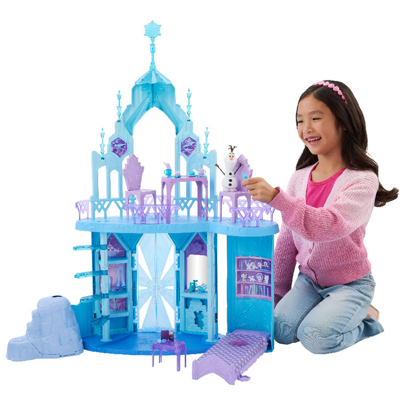 Zamek Kraina Lodu Lodowy Magiczny Pałac Elsy Olaf Akcesoria Duży Mattel JGG41