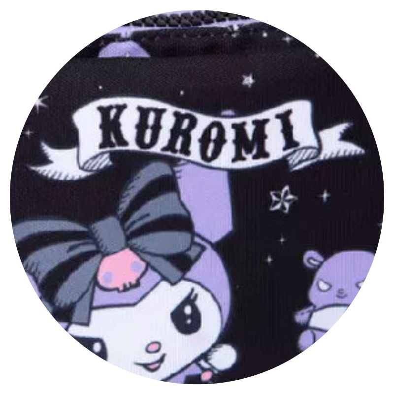 Piórnik Coolpack Kuromi Czarny Trzykomorowy Duży Szkolny Saszetka Dla Dziewczynki Pojemny