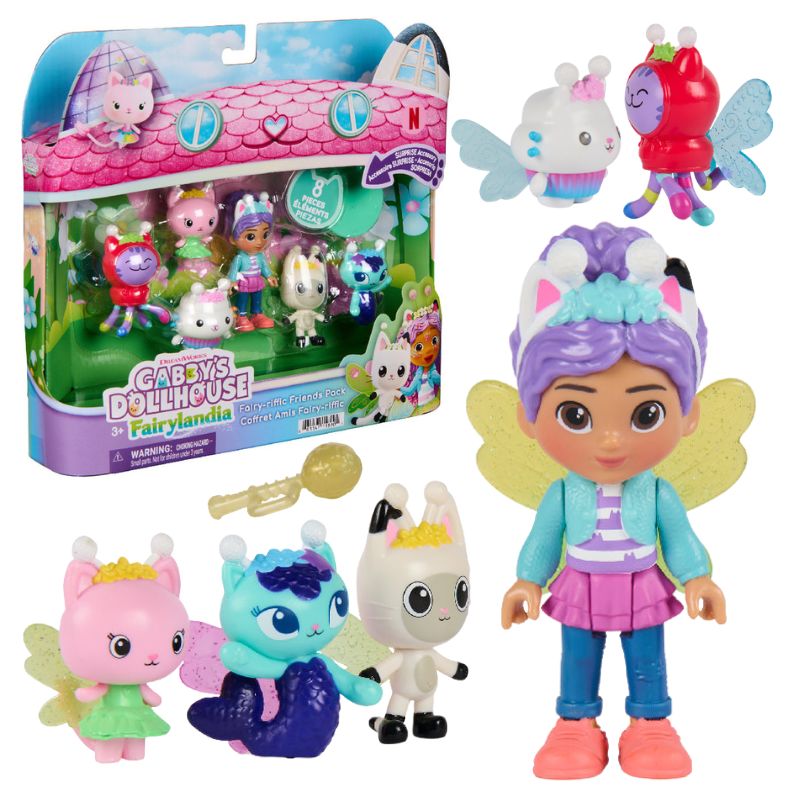 Koci Domek Gabi Wróżkolandia Figurki Zestaw Wielopak 8-Pak Prezentowy Figurek Figurka Gabi + Koty