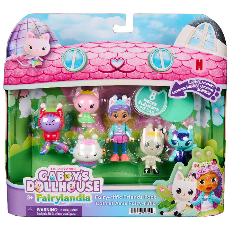Koci Domek Gabi Wróżkolandia Figurki Zestaw Wielopak 8-Pak Prezentowy Figurek Figurka Gabi + Koty