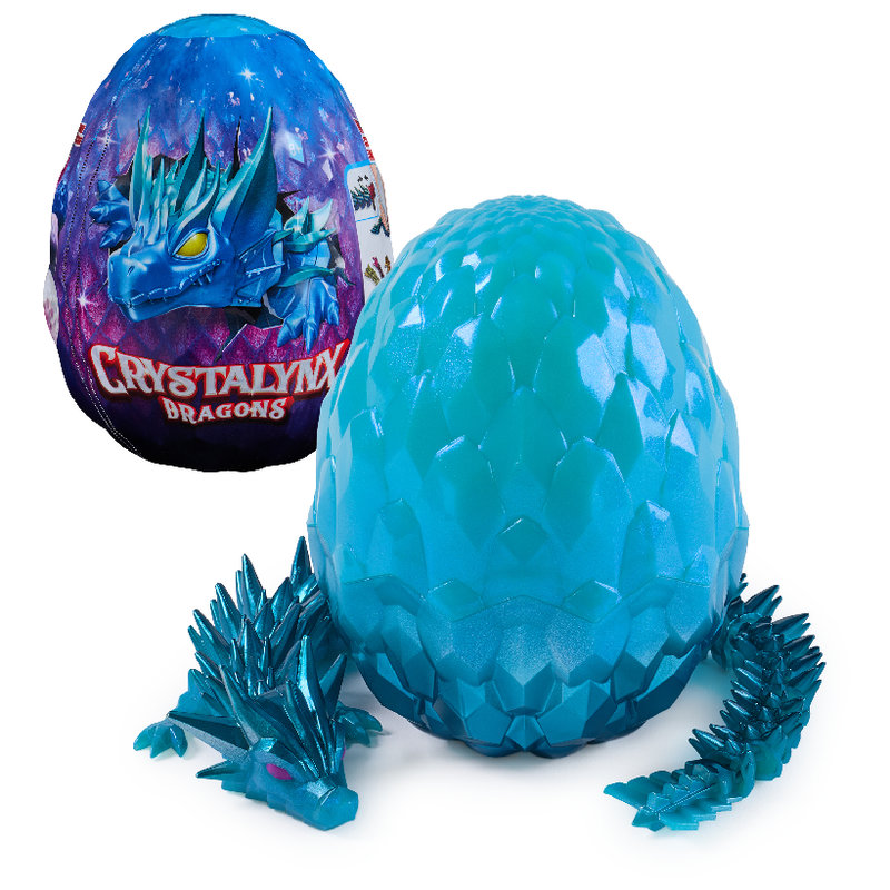 Crystalynx Dragons Kolekcjonerskie Jajo Dinozaura Figurka Dinozaura Dinozaur Model Kolekcjonerski Ruchoma Figurka Segmentowa