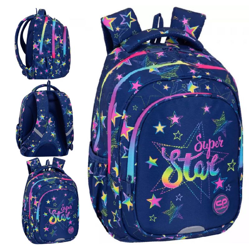 Plecak Coolpack Fast Szkolny Młodzieżowy Dla Dziewczynki Do Szkoły Pojemny Stars