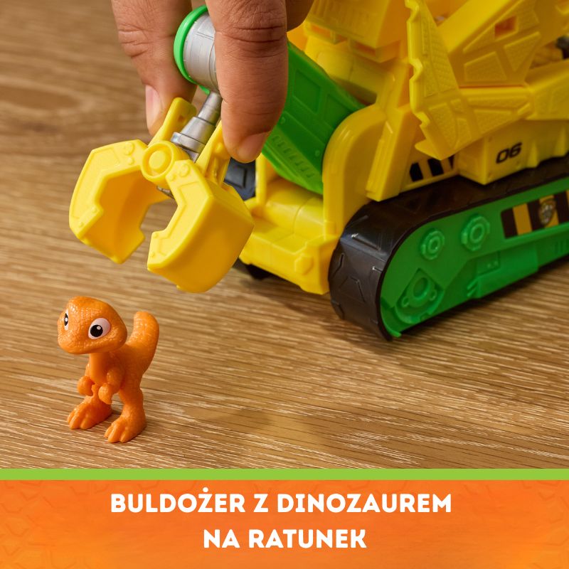 Psi Patrol i Dinozaury Dino Film Pojazd Krążownik Transporter Figurka Marshall + Dinozaur