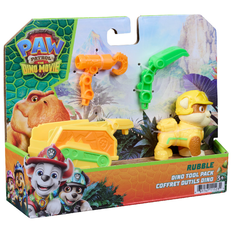 Psi Patrol I Dinozaury Dino Film Figurka Z Przyczepą + Akcesoria 