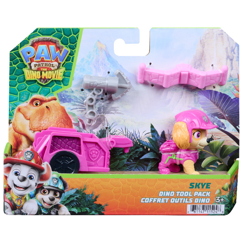 Psi Patrol I Dinozaury Dino Film Figurka Z Przyczepą + Akcesoria 