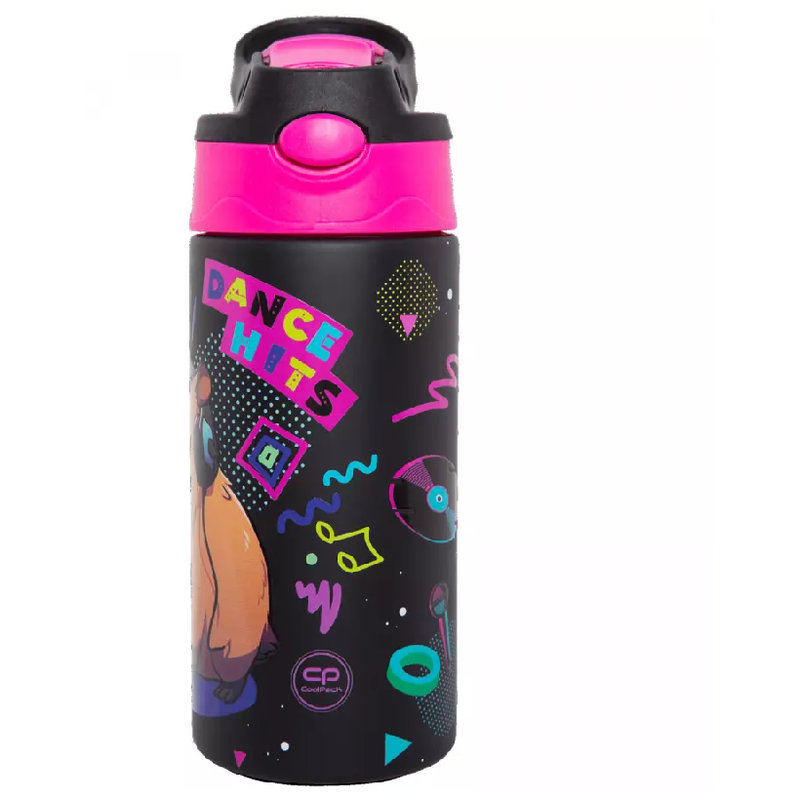Butelka Termiczna Ze Stali Nierdzewnej Coolpack Capybara Music 350 ML Do Szkoły Dla Dzieci