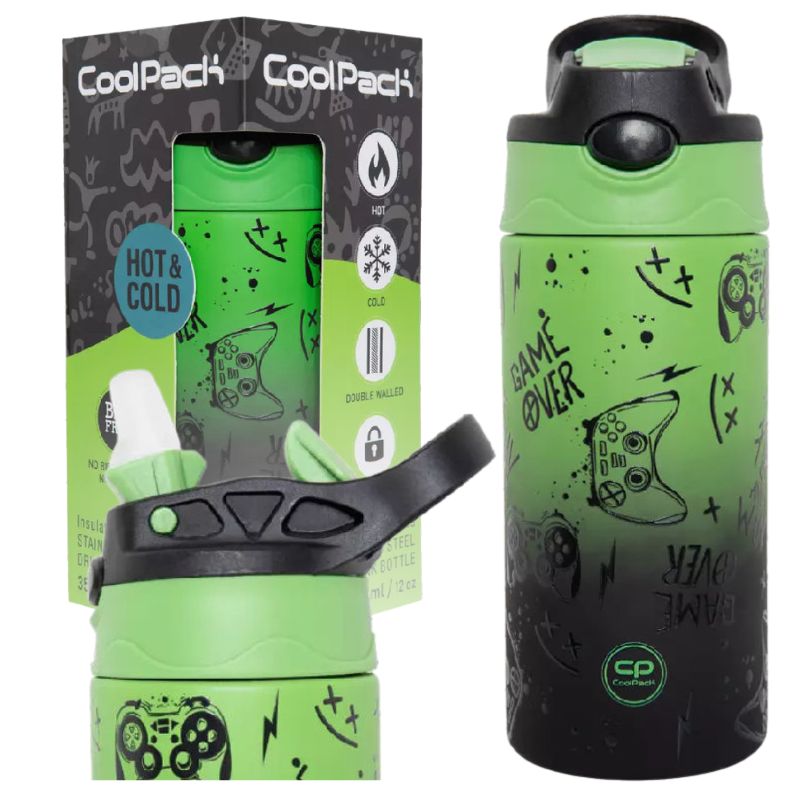 Butelka Termiczna Ze Stali Nierdzewnej Coolpack Game Over Gradient 350 ML Do Szkoły Dla Dzieci