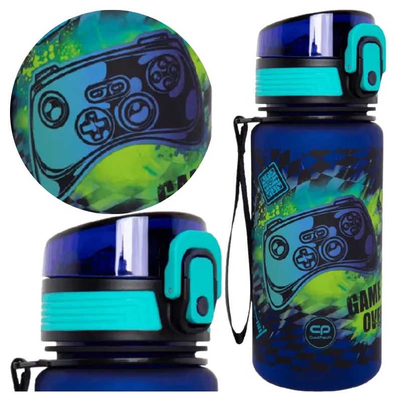 Bidon Coolpack Gamer Chess Butelka Na Wodę 400ML Do Szkoły Dla Dzieci Na Napoje Bez BPA