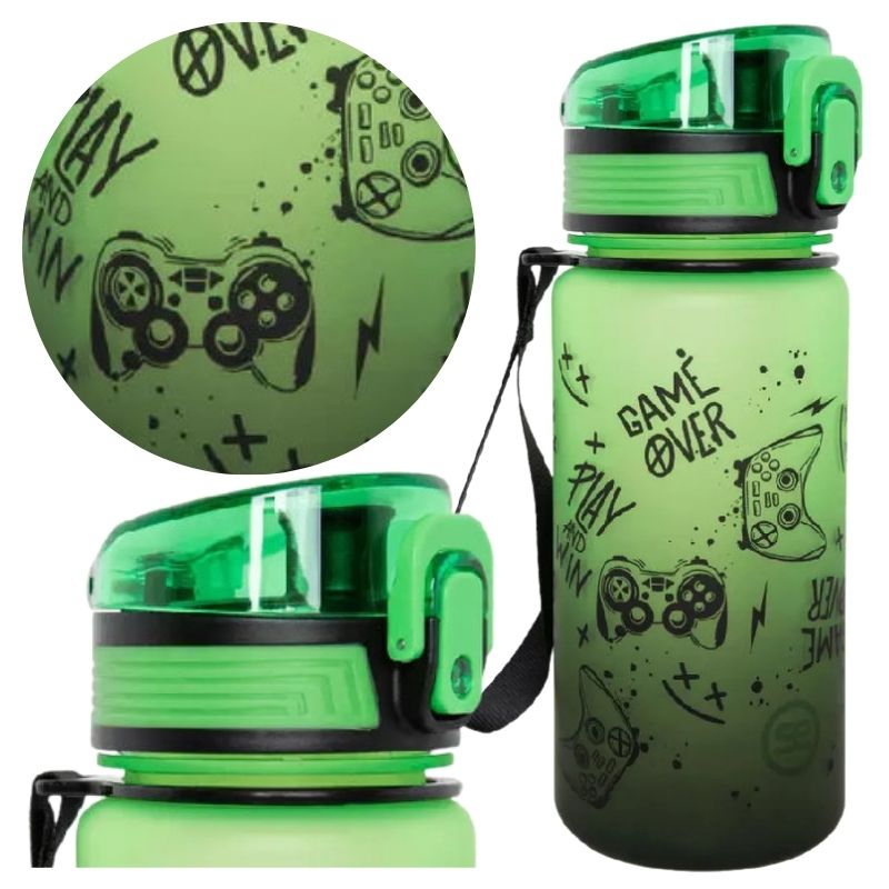 Bidon Coolpack Game Over Gradient Butelka Na Wodę 400ML Do Szkoły Dla Dzieci Na Napoje Bez BPA