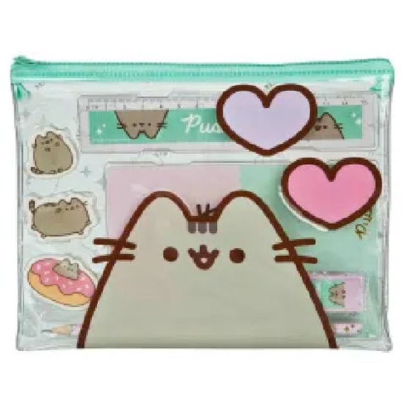 Undercover Zestaw Szkolny Przybory Szkolne Do Szkoły Piórnik Notes Kredki Linijka Pusheen