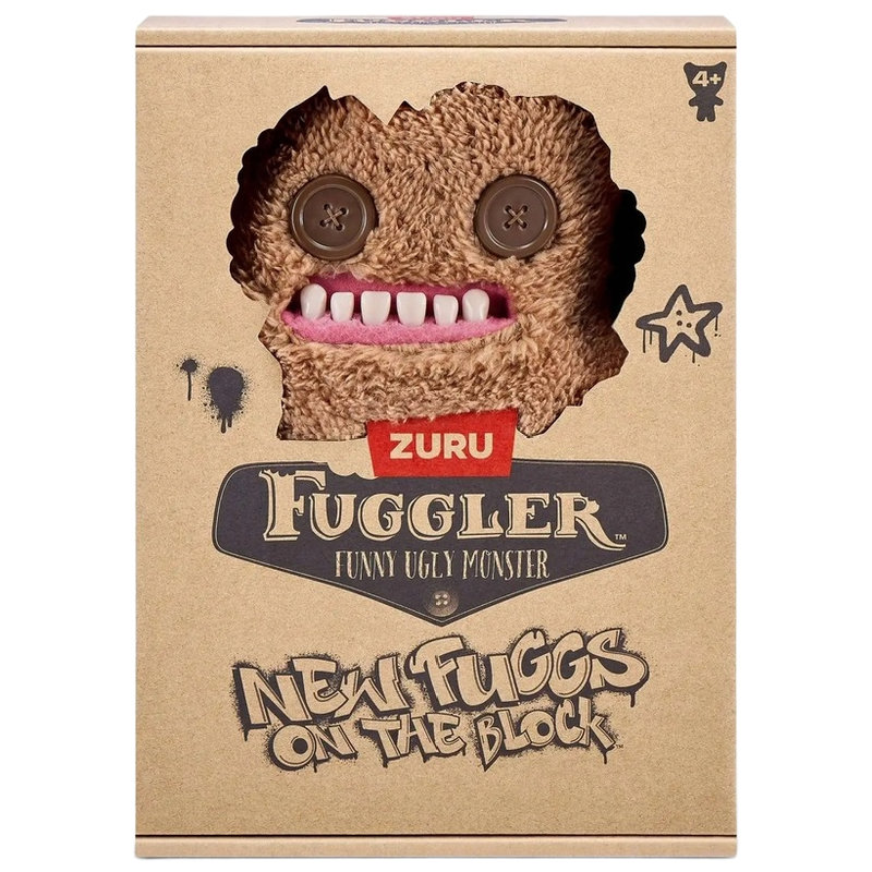 Maskotka Pluszak Fuggler New Fuggs on the Block Brązowy Przytulanka Dla Dzieci Pluszowa Zabawka Figurka