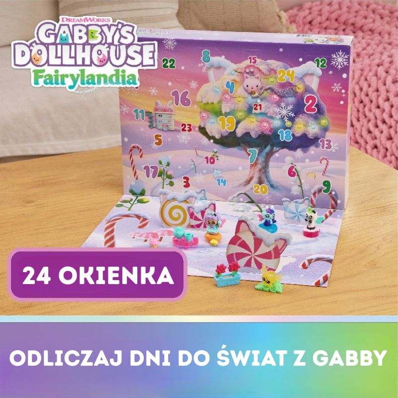 Căsuța Pisicuței Gabi Calendar Advent cu Figurine Wróżkolandia 24 Ferestre Surprize Figurine