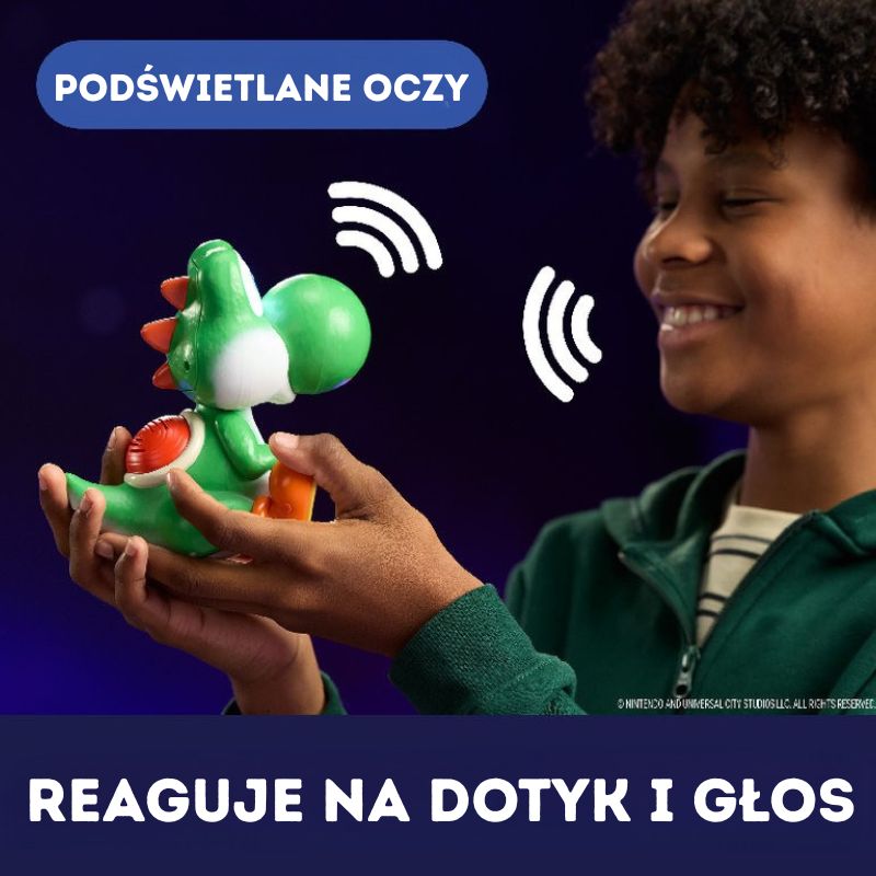 Super Mario Bros Galaxy Film Interactiv Dinosaur Yoshi în Ou Oul Dinozaurului Care Eclozează Figurina Interactivă