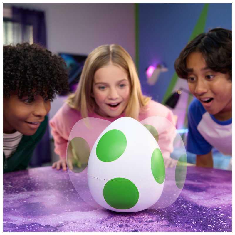 Super Mario Bros Galaxy Film Interactiv Dinosaur Yoshi în Ou Oul Dinozaurului Care Eclozează Figurina Interactivă