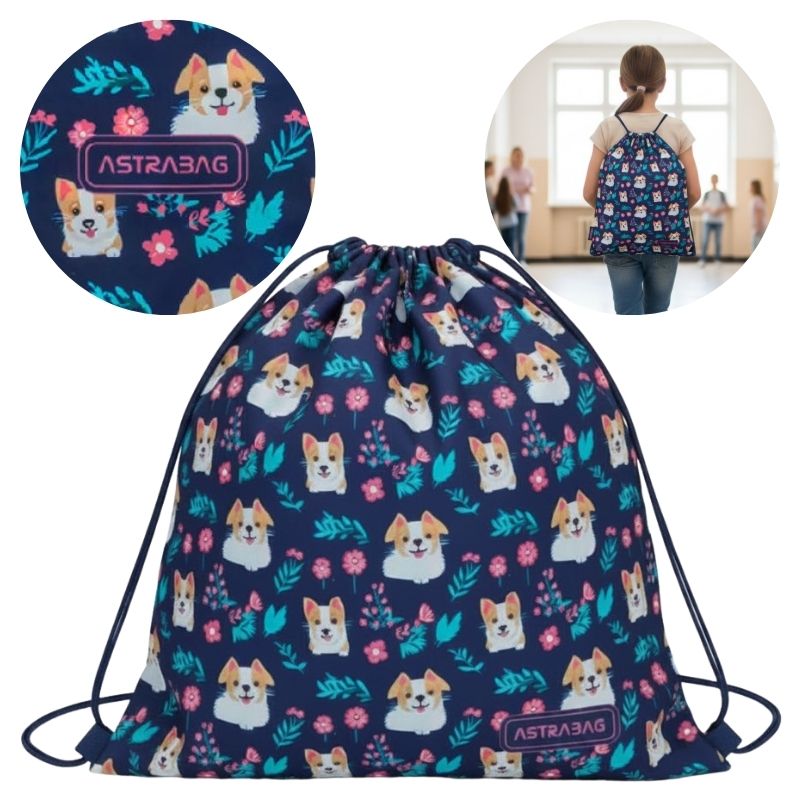 Set Școlar 3în1 Rucsac cu Trei Compartimente Spațios + Penar fără Echipament + Sac pentru Pantofi Sport