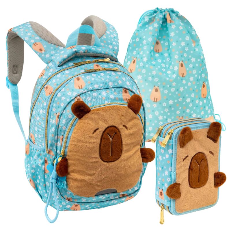 Set Școlar 3în1 Astra Rucsac cu Trei Compartimente Spațios + Penar cu Trei Compartimente Echipat + Sac pentru Încălțăminte Sport