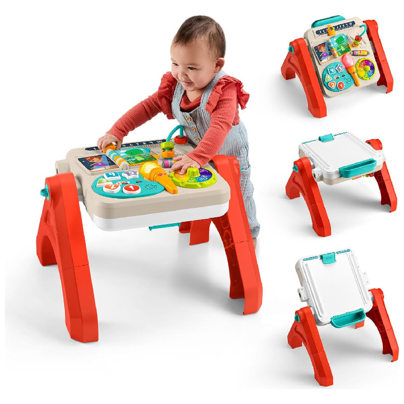 Masă educațională Fisher-Price Interactivă Multifuncțională pentru copii 4în1 cu șevalet