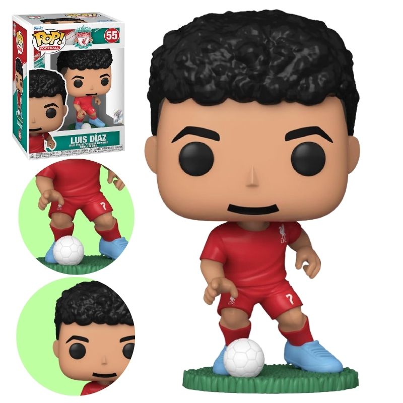 Figurină Funko Pop! Originală Liverpool Luis Diaz Figurină Colectabilă Pop
