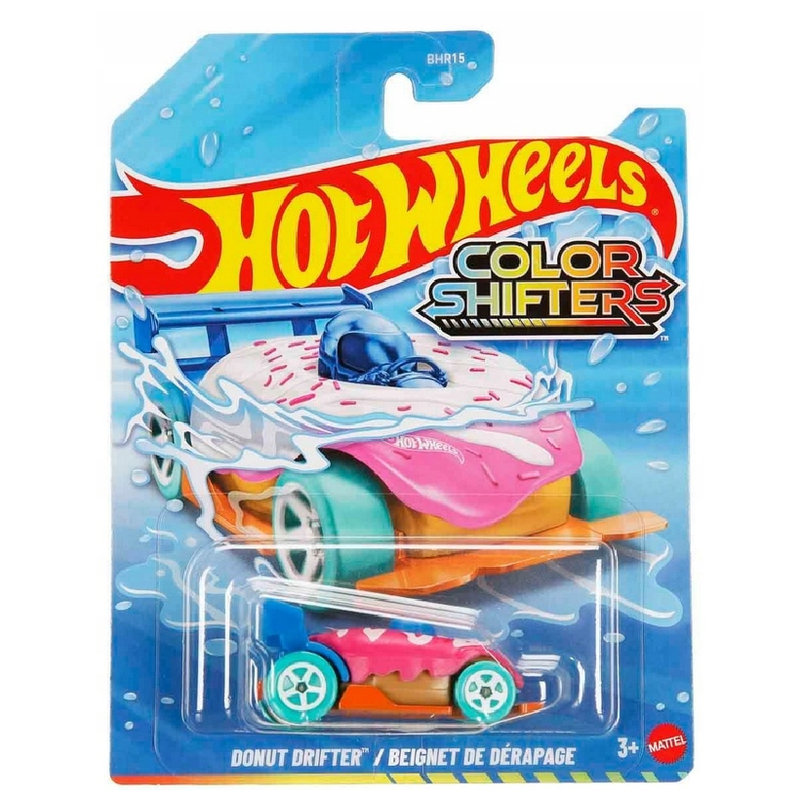 Mașinuță Hot Wheels Schimbătoare de Culoare Color Shifters Donut Drifter JKP19 3+