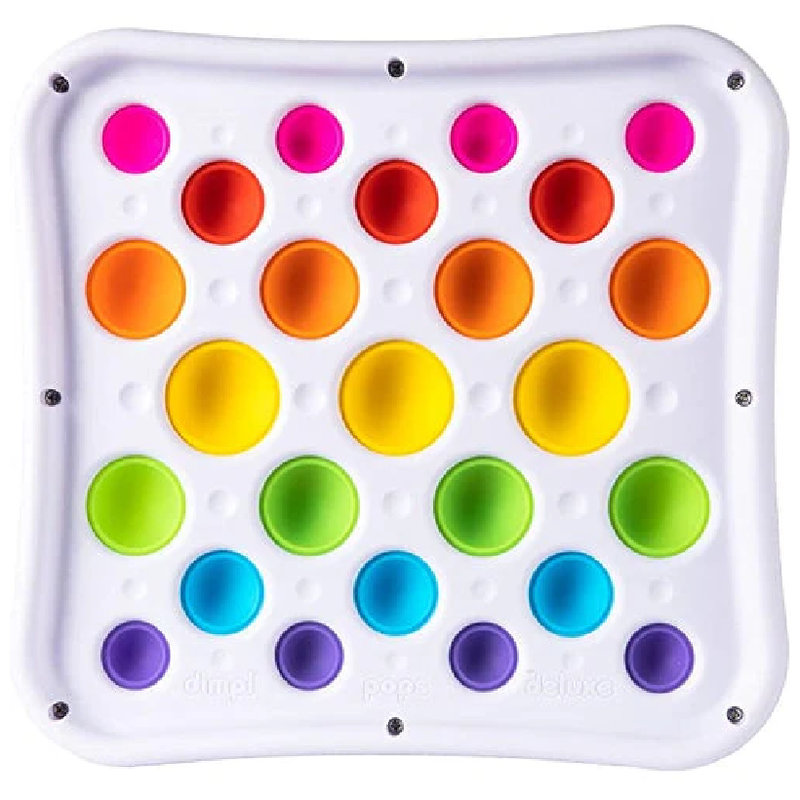 Jucărie senzorială Fat Brain ToyCo Dimpl Pops Deluxe Antistres Bule senzoriale colorate pentru copii