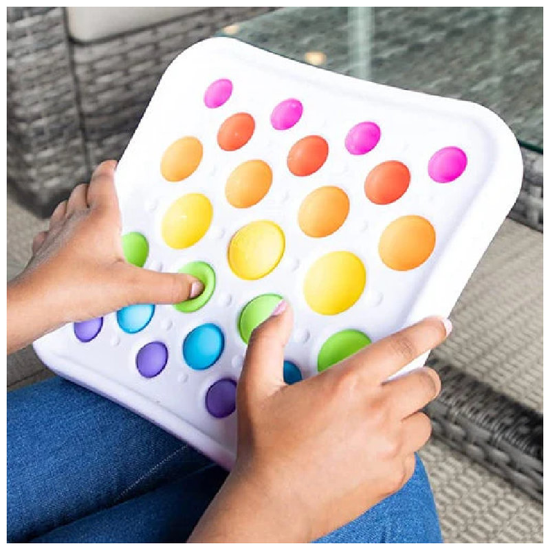 Jucărie senzorială Fat Brain ToyCo Dimpl Pops Deluxe Antistres Bule senzoriale colorate pentru copii