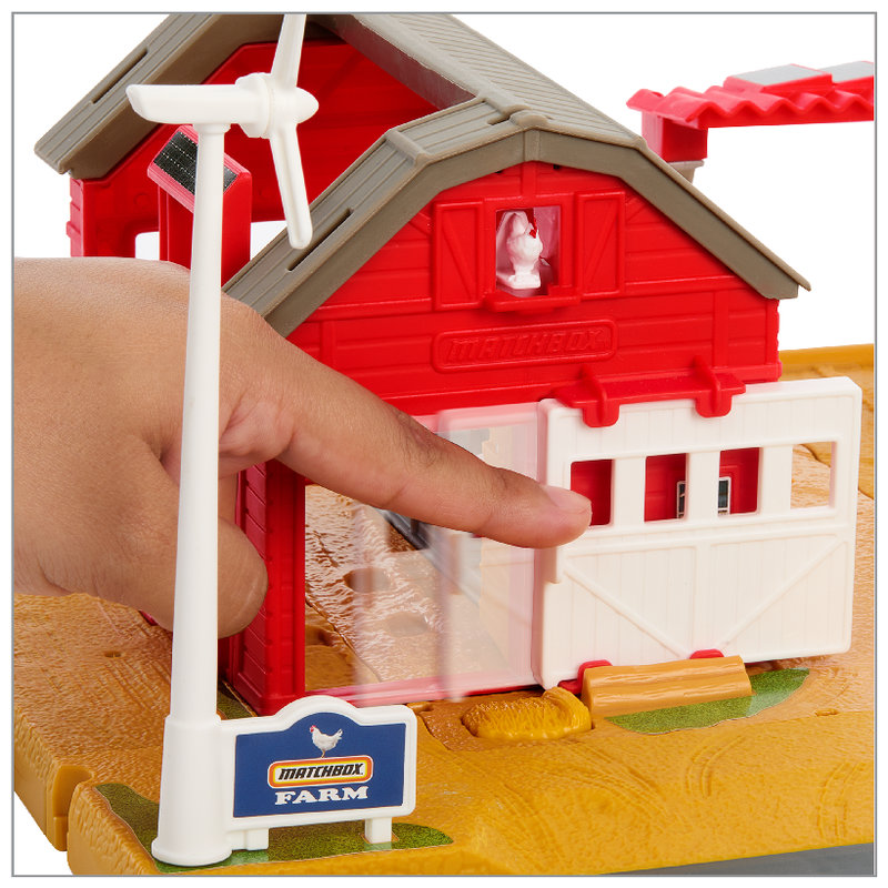 Fermă Matchbox Action Drivers Adevărate Aventuri Pentru Copii Tractor Sunete Figurine Animalute Accesorii