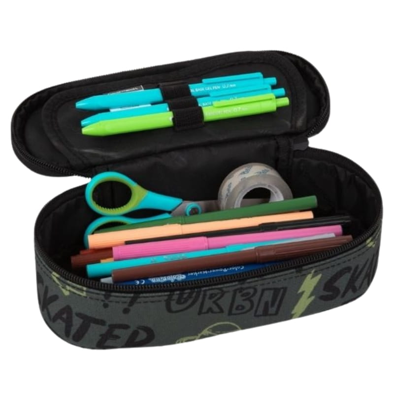 Set Școlar 3în1 Coolpack Rucsac Trei Compartimente Spațios + Penar Cu Clapetă + Săculeț Pentru Pantofi Sportivi WF Tiger