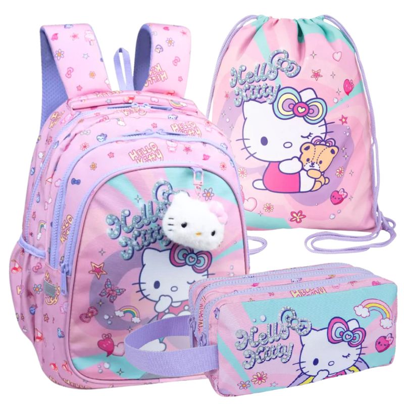 Set Școlar 3în1 Coolpack Rucsac cu Trei Compartimente Spațios + Penar Geantă cu Trei Compartimente + Sac pentru Încălțăminte Sportivescă PE