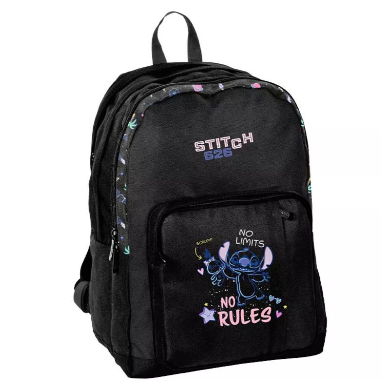 Paso Be Uniq Plecak Szkolny Młodzieżowy Do Szkoły Dwukomorowy Duży Pojemny A4 Stitch