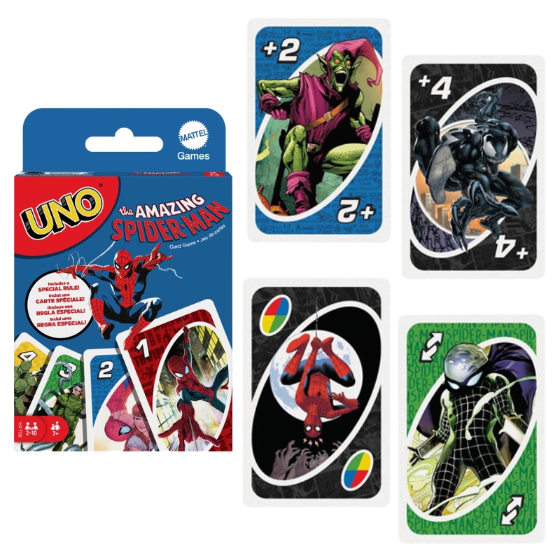 Uno Spider-Man Amazing Gra Karciana Dla Dzieci Towarzyska Rodzinna Spiderman