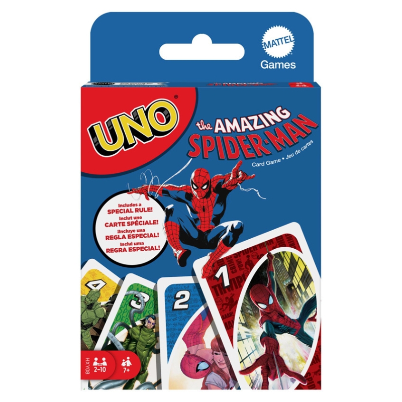 Uno Spider-Man Amazing Gra Karciana Dla Dzieci Towarzyska Rodzinna Spiderman
