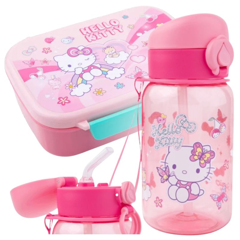 Zestaw Szkolny Śniadaniowy 2w1 CoolPack Bidon Hugo 500ml + Lunchbox Śniadaniówka Z Przegródką FoodyX