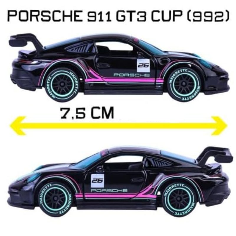 Majorette Neon Racer Premium Cars - Porsche 911 GT3 CUP 1:64